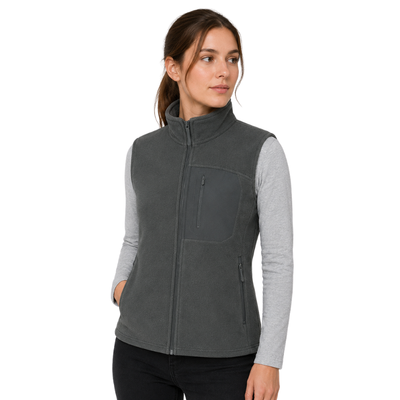 Fleece vest for walking