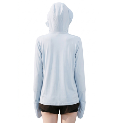 Sun hoodie women with zipper