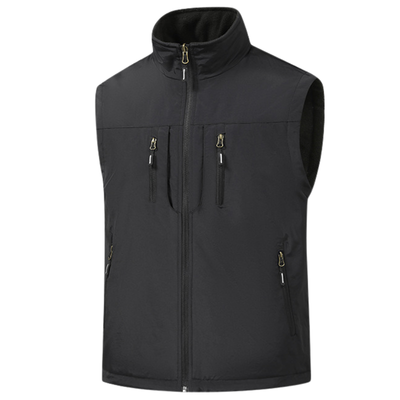 Fleece lined gilet mens