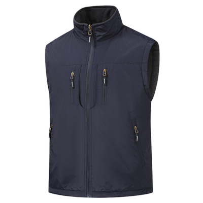 Fleece lined gilet mens