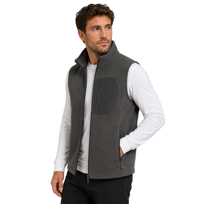 Mens fleece gilet full zip