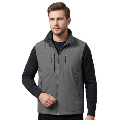 Fleece lined gilet mens