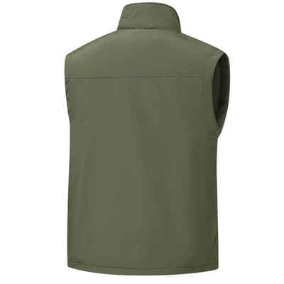 Fleece lined gilet mens