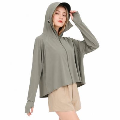 Sun protection hoodie women