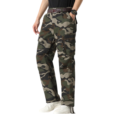 Camouflage combat trousers mens