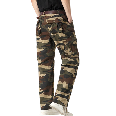 Camouflage combat trousers mens