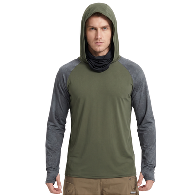 Sun hoodie with neck gaiter