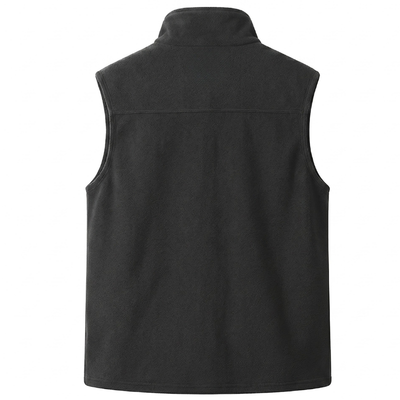 Mens fleece gilet three zipped pockets