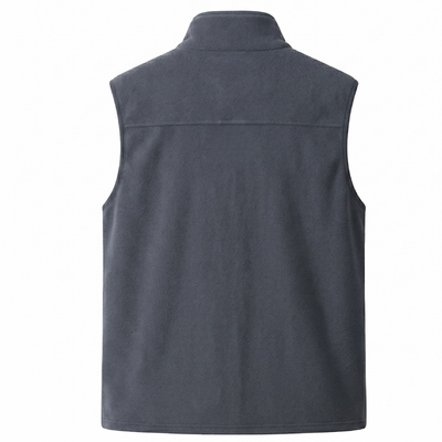 Mens fleece gilet three zipped pockets