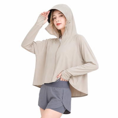 Sun protection hoodie women