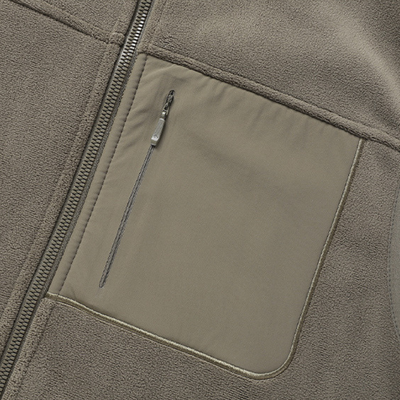 Mens fleece gilet three zipped pockets