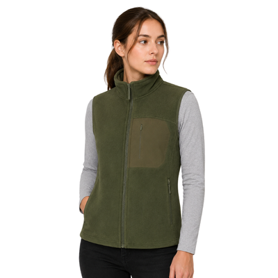 Fleece vest for walking