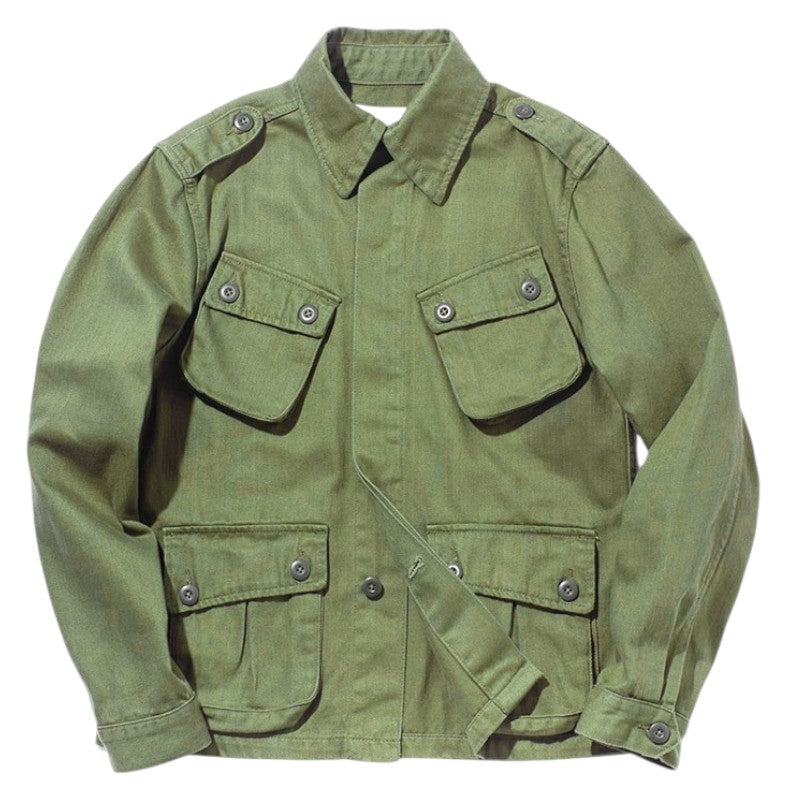 Army green field jacket
