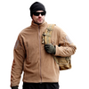 Army jacket velcro fleece