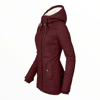 Army parka with fur hood