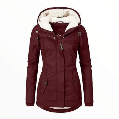 Army parka with fur hood