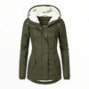 Army parka with fur hood