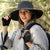 Black bush hat for women