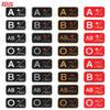 Blood type velcro patch