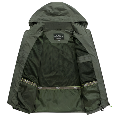 Breathable waterproof jacket military