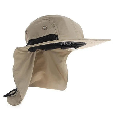 Bush hat with neck cover