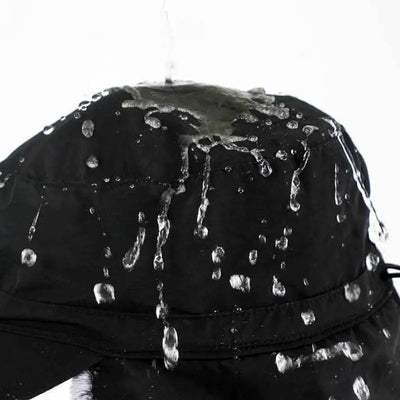 Casquette randonnée hiver avec fourrure