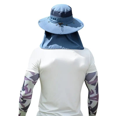 Chapeau anti uv insectes randonnée