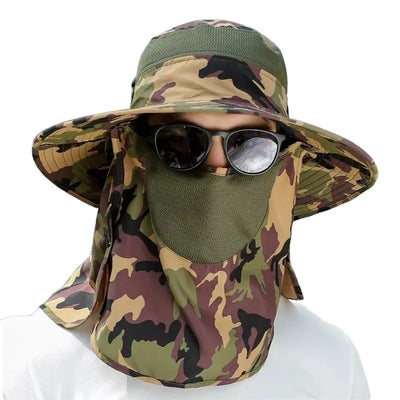 Chapeau anti uv insectes randonnée