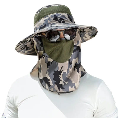 Chapeau anti uv insectes randonnée