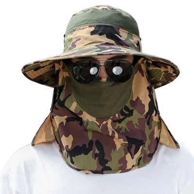 Chapeau anti uv insectes randonnée