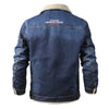 Denim Jacket Military Style