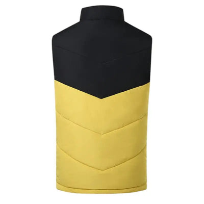 Doudoune chauffante jaune