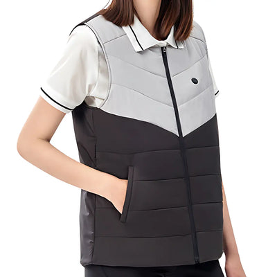Doudoune gilet chauffante femme grise
