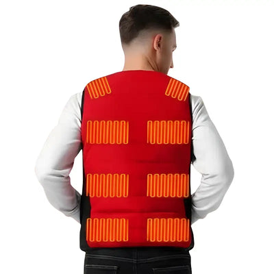 Doudoune sans manche chauffante homme