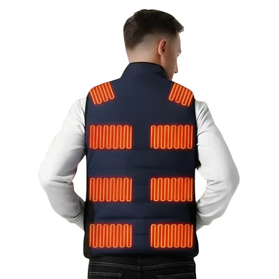 Doudoune sans manche chauffante homme