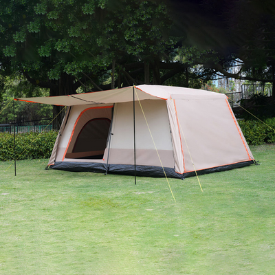 Family tent camping