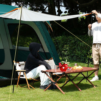 Family tent camping