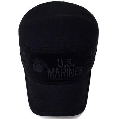 Flat top military cap