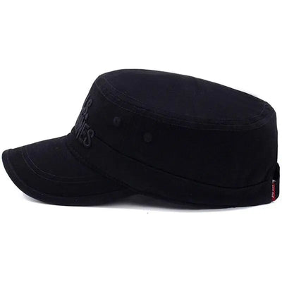 Flat top military cap