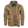 Fleece military navy jacket