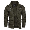 Fleece military navy jacket