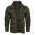Fleece military navy jacket