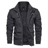 Fleece military navy jacket