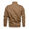 Fleece military navy jacket