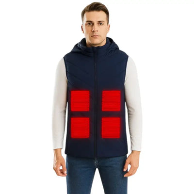 Gilet auto chauffante homme