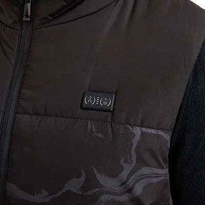 Gilet chauffant camouflage