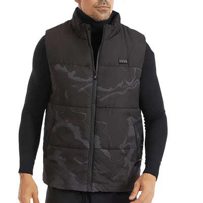 Gilet chauffant camouflage