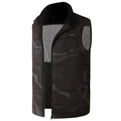 Gilet chauffant camouflage