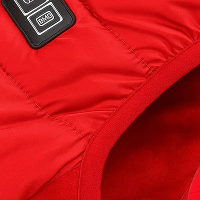 Gilet chauffant homme rouge