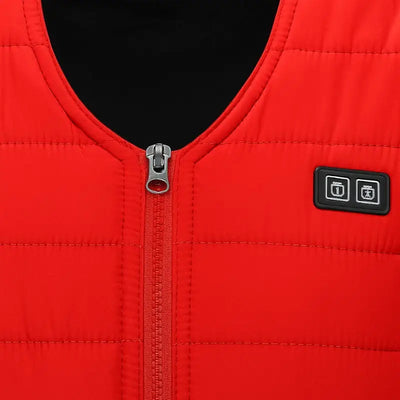 Gilet chauffant homme rouge